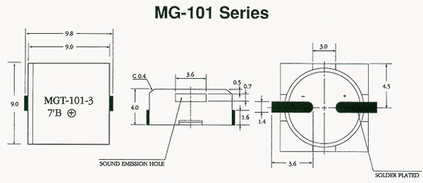 Surface Mount Transducers MG-101